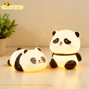 2025 nouveau Panda LED veilleuse salon mignon Panda lampe en plastique chevet décor créatif enfants veilleuse cadeau d'anniversaire